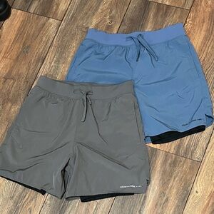 { abercrombie } boys motiontek twofer shorts, set of 2